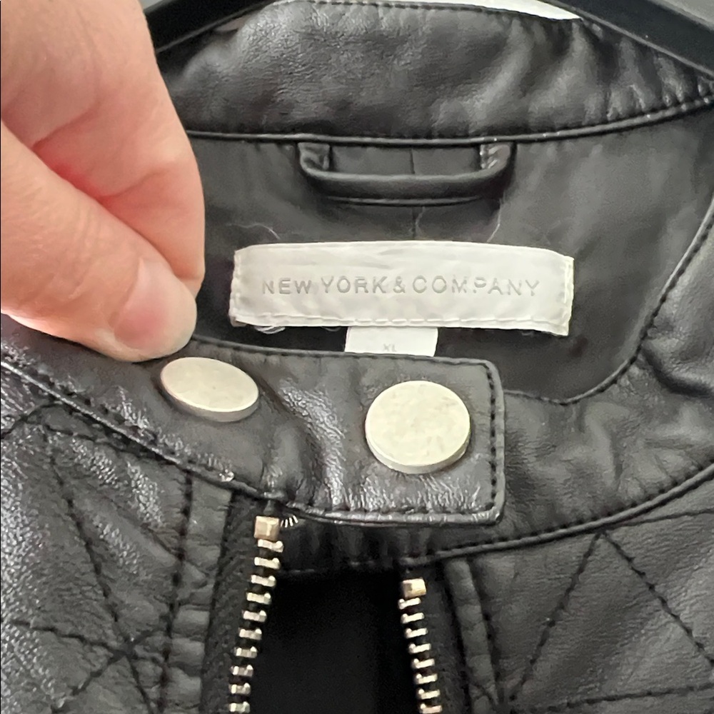 New York & Co faux leather jacket - Picture 8 of 8